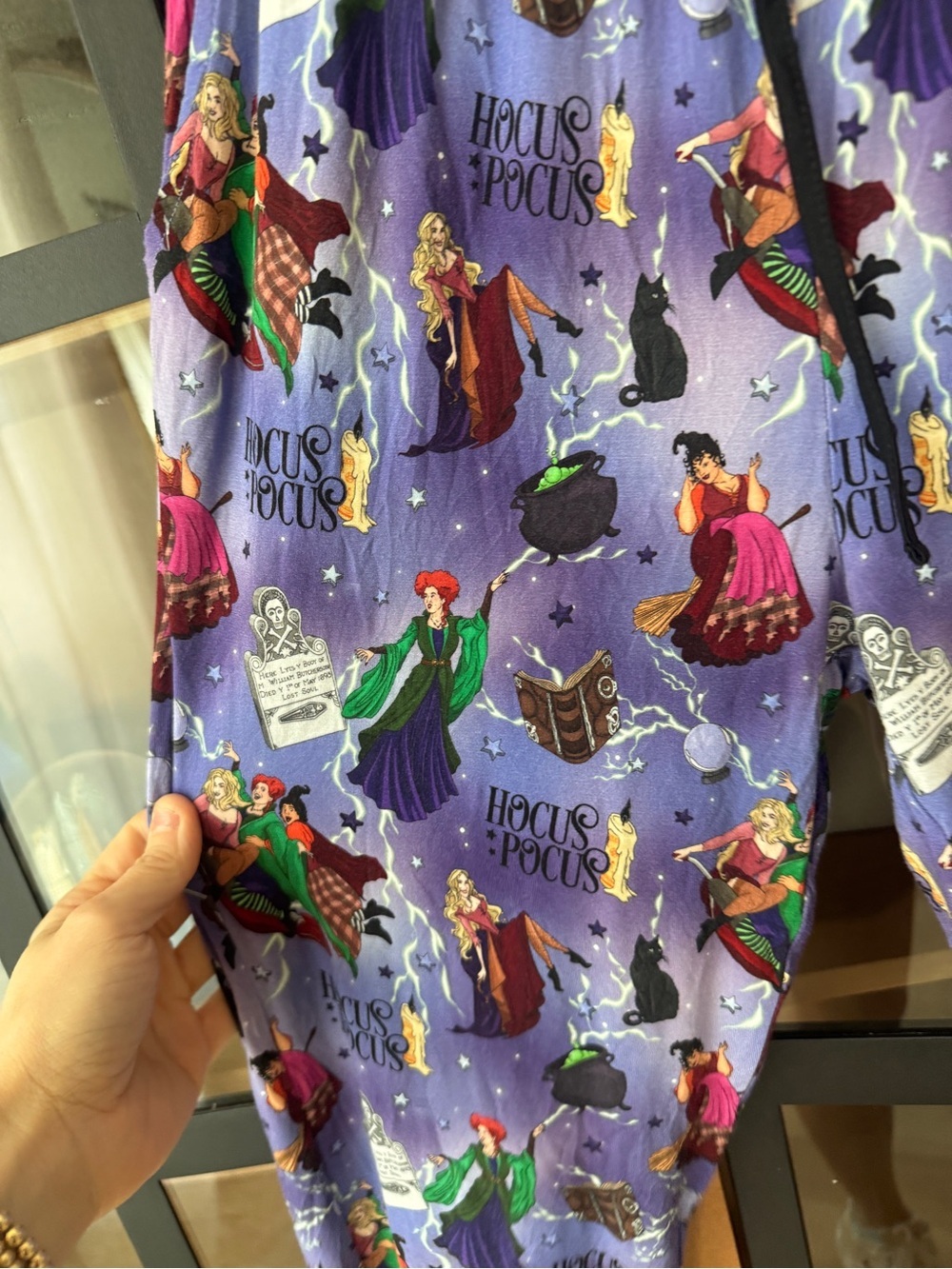 Hocus Pocus bamboo pajamas pants adult halloween bundle of joy company - Picture 6 of 6